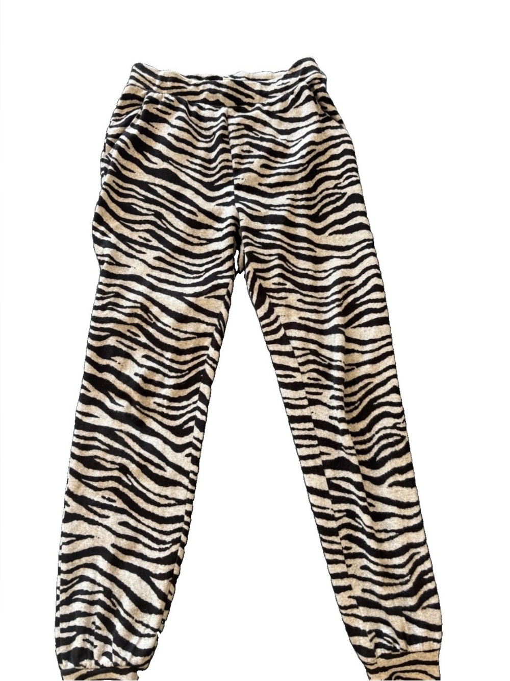 Beach lunch lounge Women’s zebra print jogger lounge pants With Pockets | XS-TP